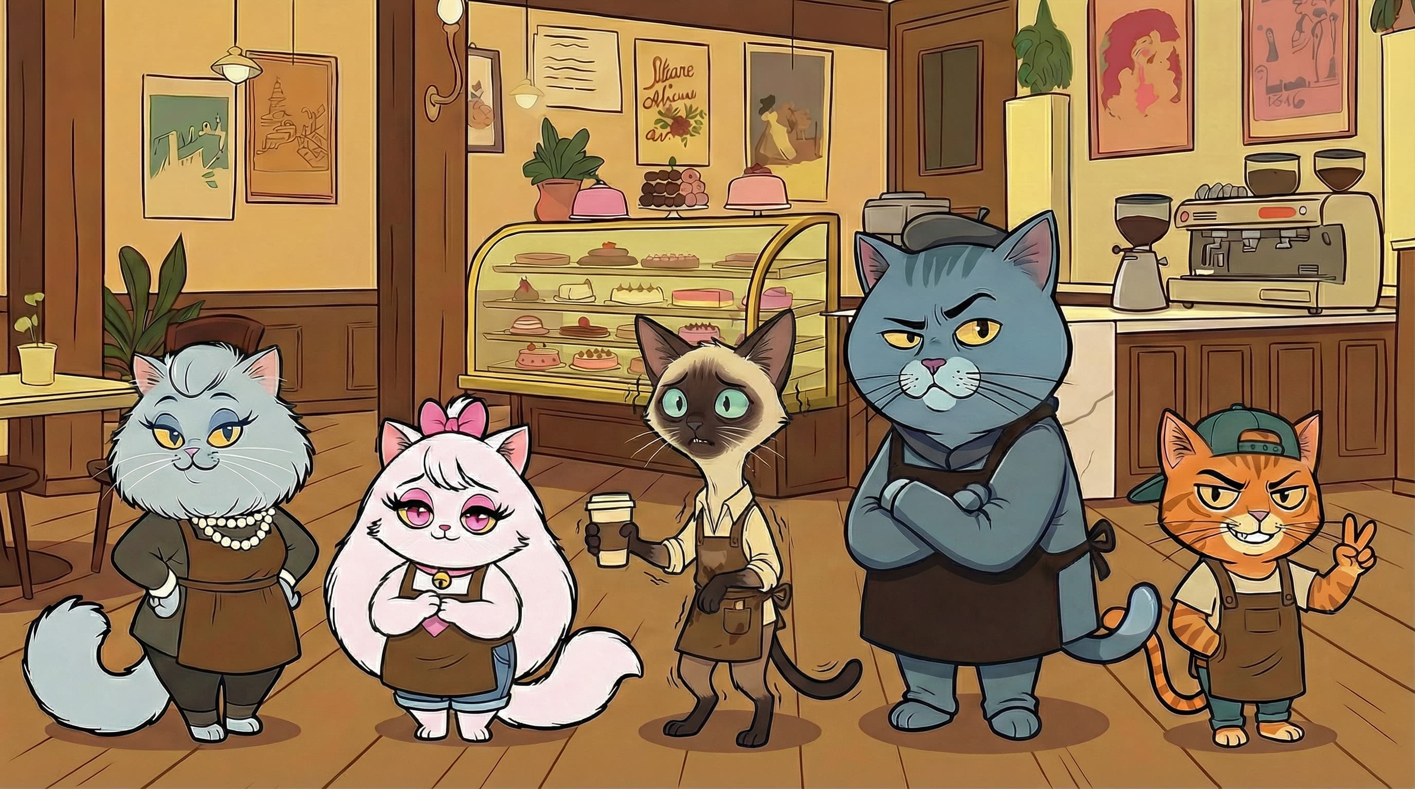 Gateaux — character lineup